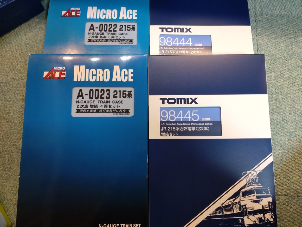 レビュー】TOMIX JR 215系近郊電車（2次車） ※マイクロエースとの比較